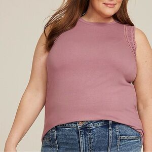 Maurice’s Plus Size Lattice Trim Tank Top